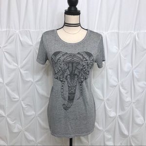 Gray Elephant Graphic Tee